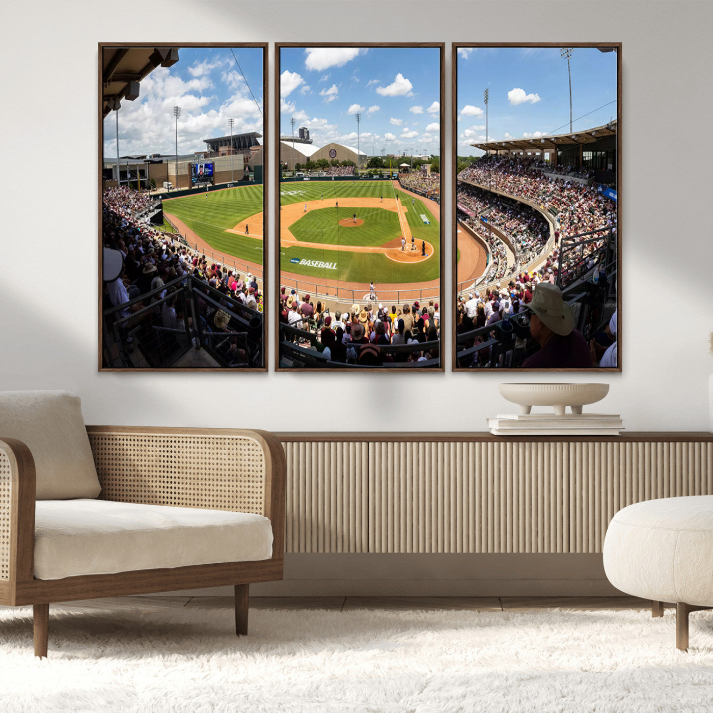 MGV-FC-48X32-3P - The Texas A&M University Aggies Athletics Team Print - College Station Kyle Field Wall Art Canvas
