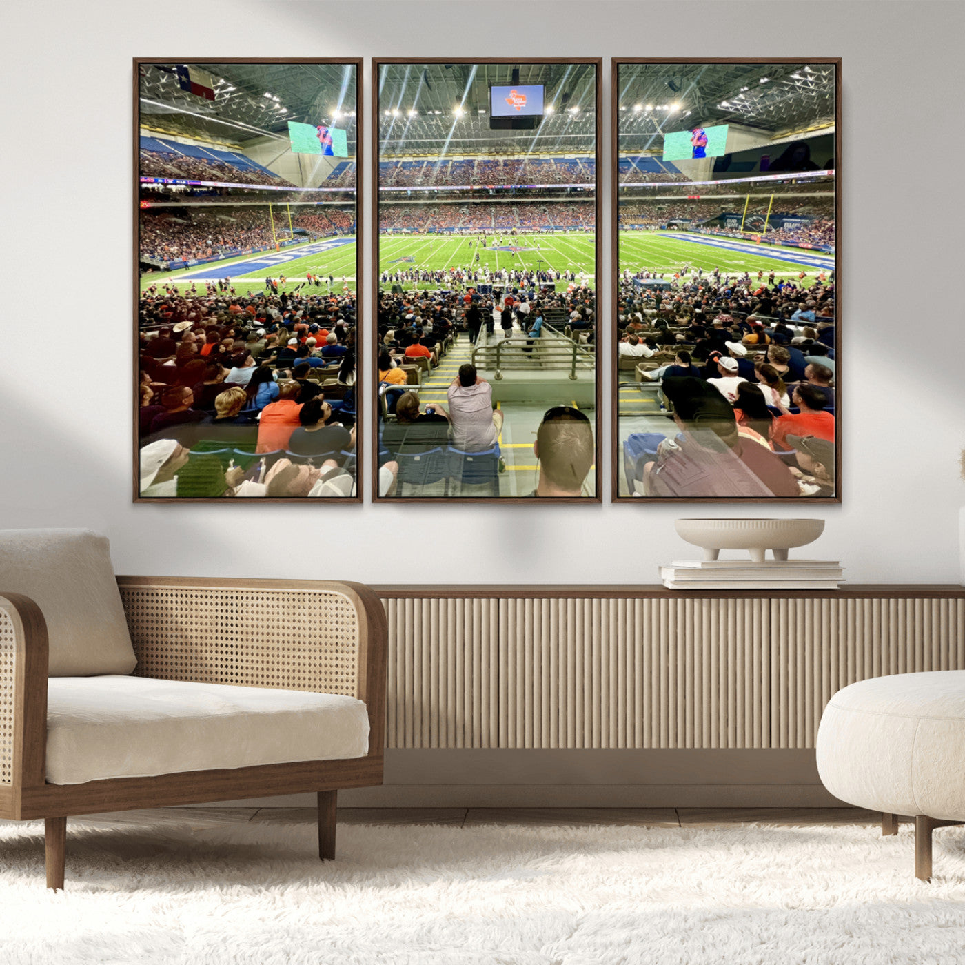 MGV-FC-48X32-3P - The University of Texas at San Antonio Roadrunners Football Team Print - San Antonio Alamodome Wall
