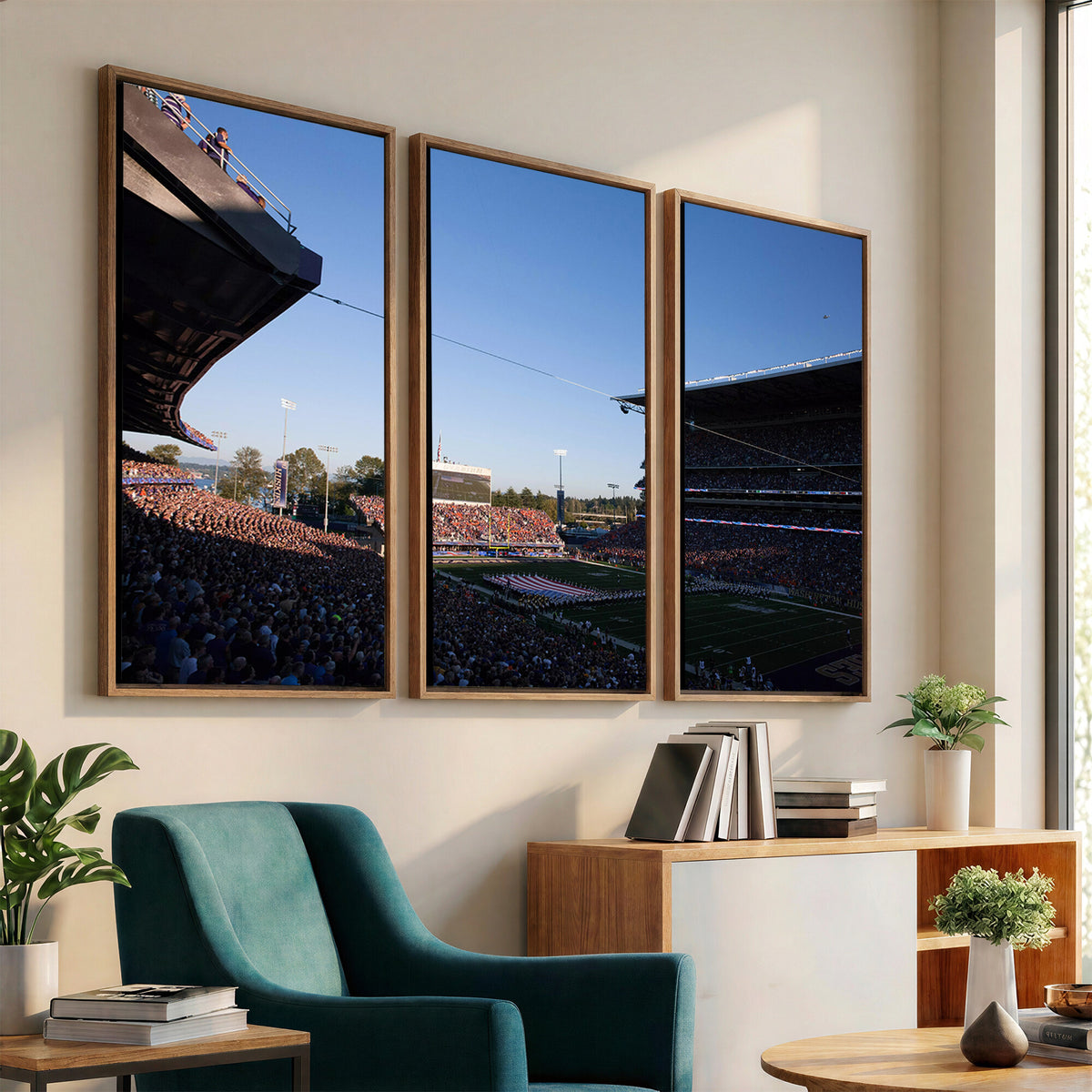 55028-MGV-CV-36X24 - The University of Washington Huskies Football Team Print
