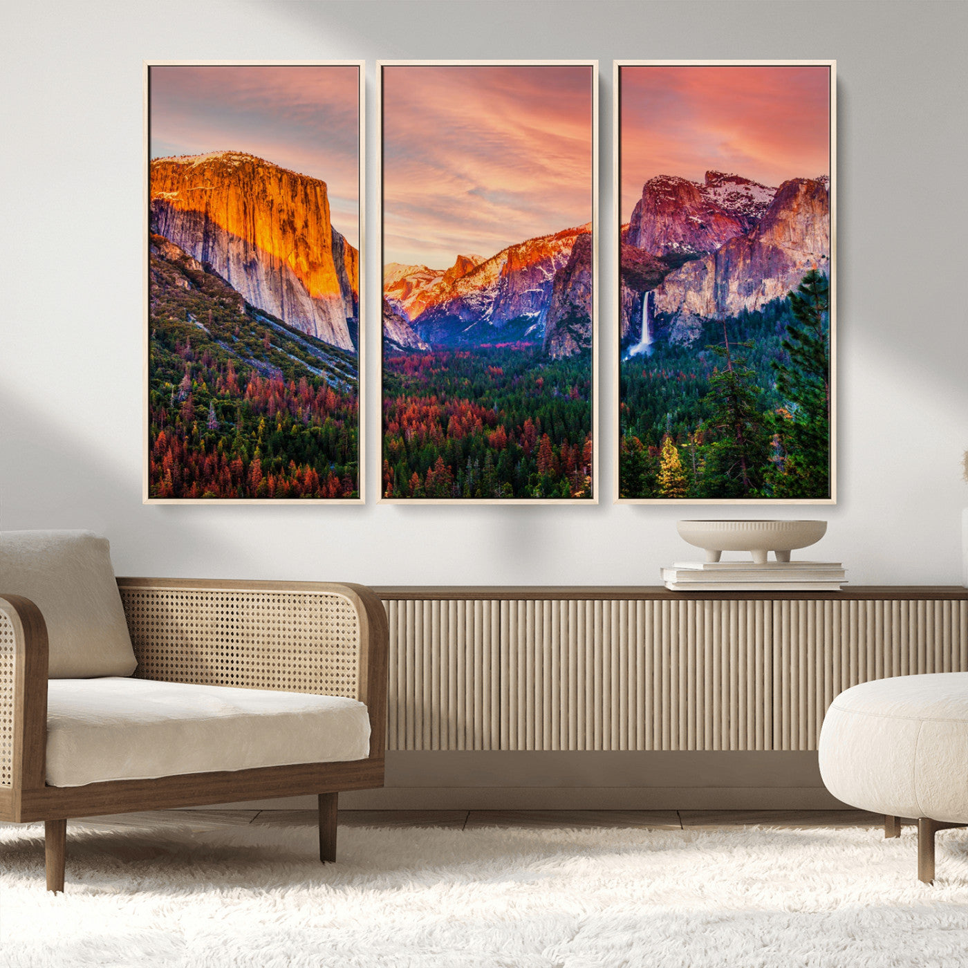 MGV-FC-48X32-3P - Yosemite Nal Park Wall Art Landscape Canvas Print El Capitan