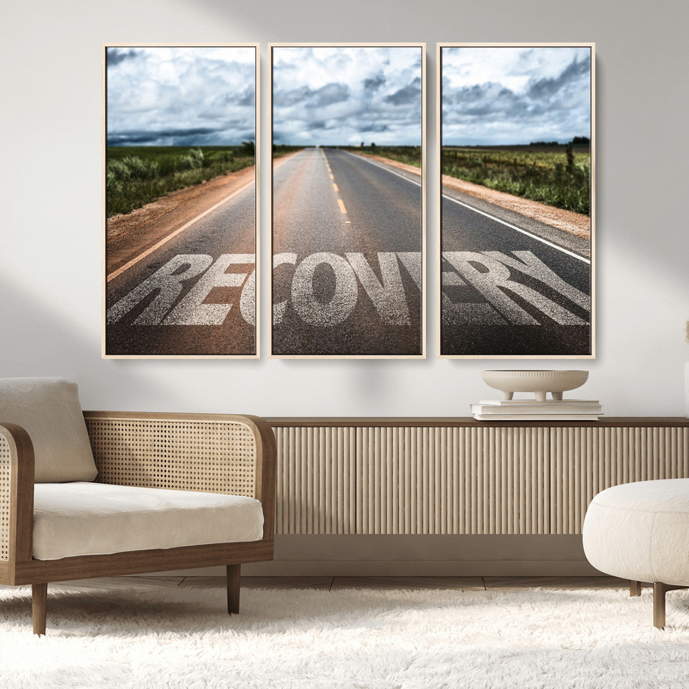 MGV-FC-48X32-3P - Recovery Road Wall Art Canvas Print