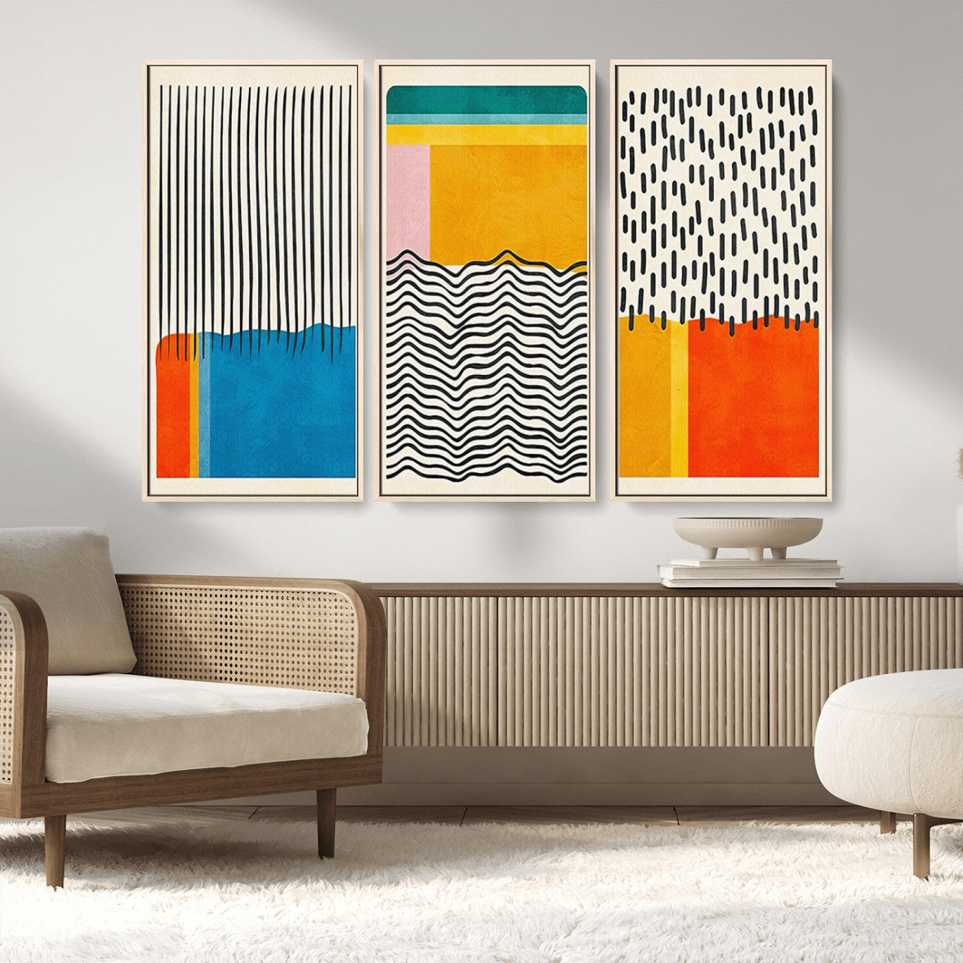 MGV-FC-48X32-3P - Canvas Print Wall Art Abstract Illustrs Art Boho