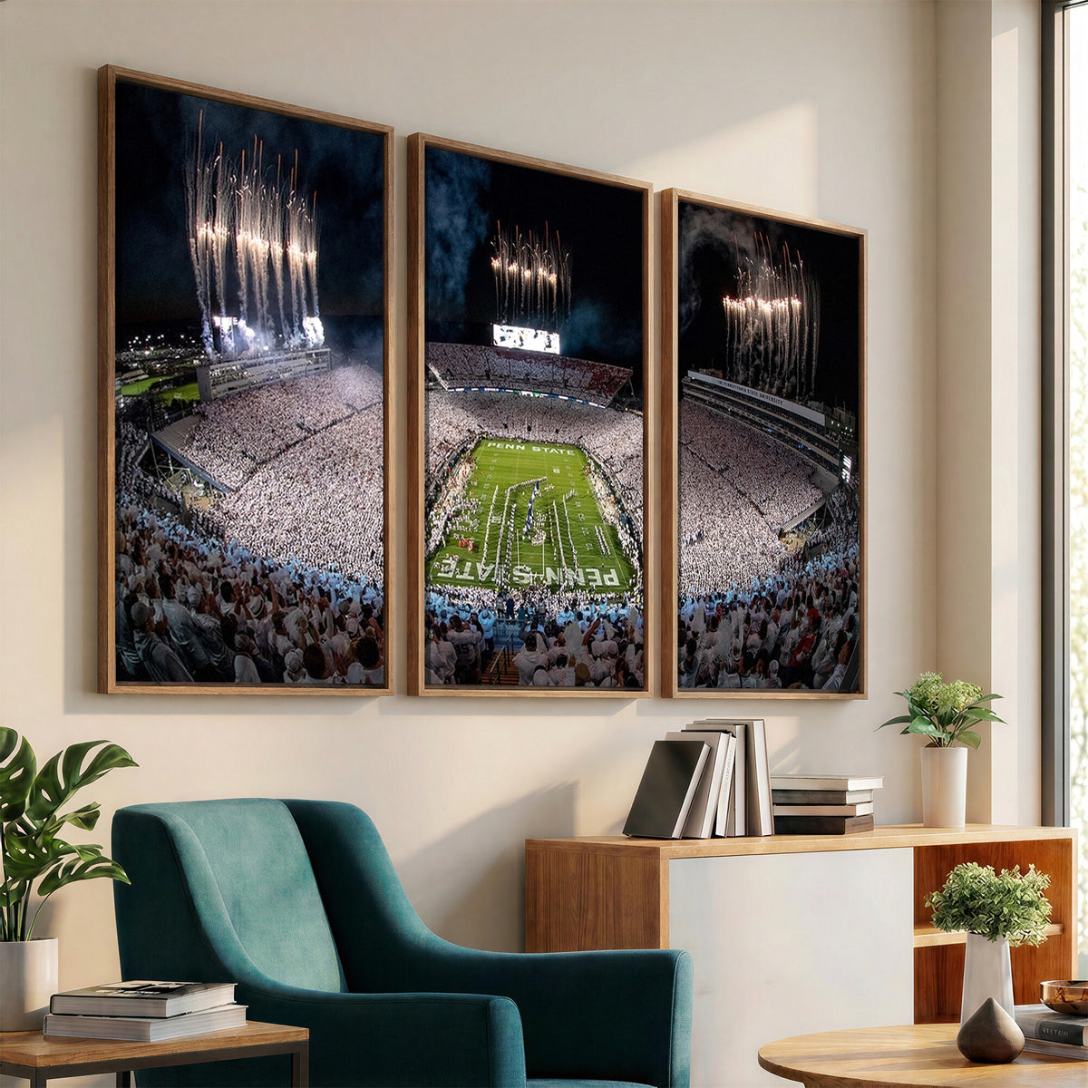 11391-MGV-CV-36X24 - Penn State Football Wall Art Canvas Print