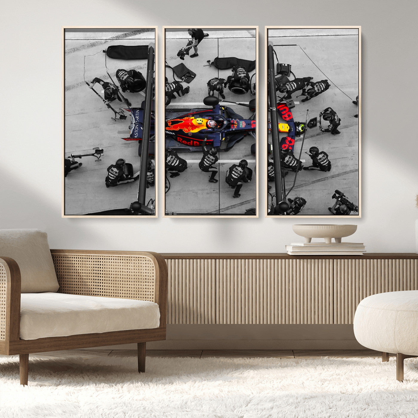 MGV-FC-48X32-3P - RedBull Formula 1 Canvas Wall Art Print