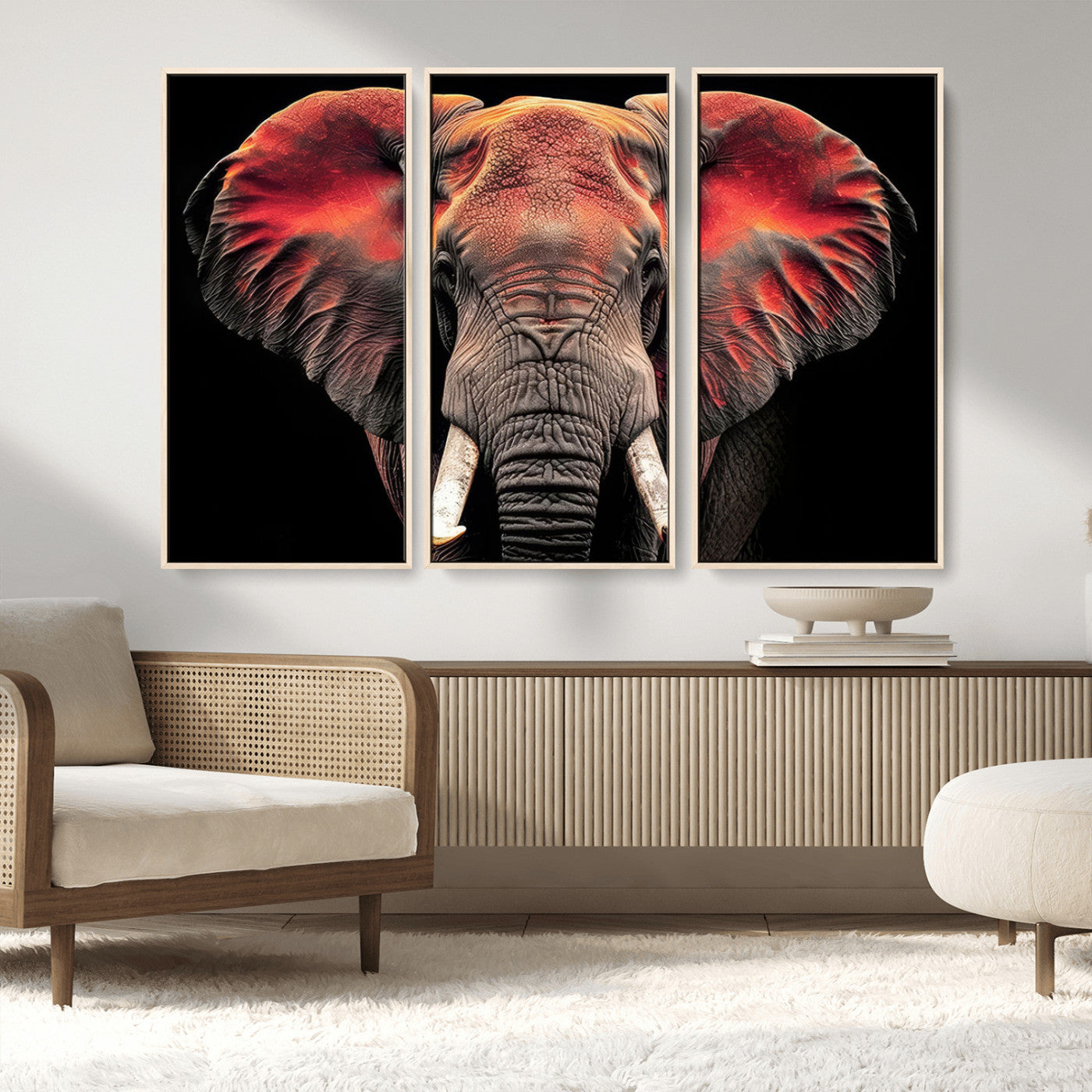 -Elephant Wall Art Canvas Print