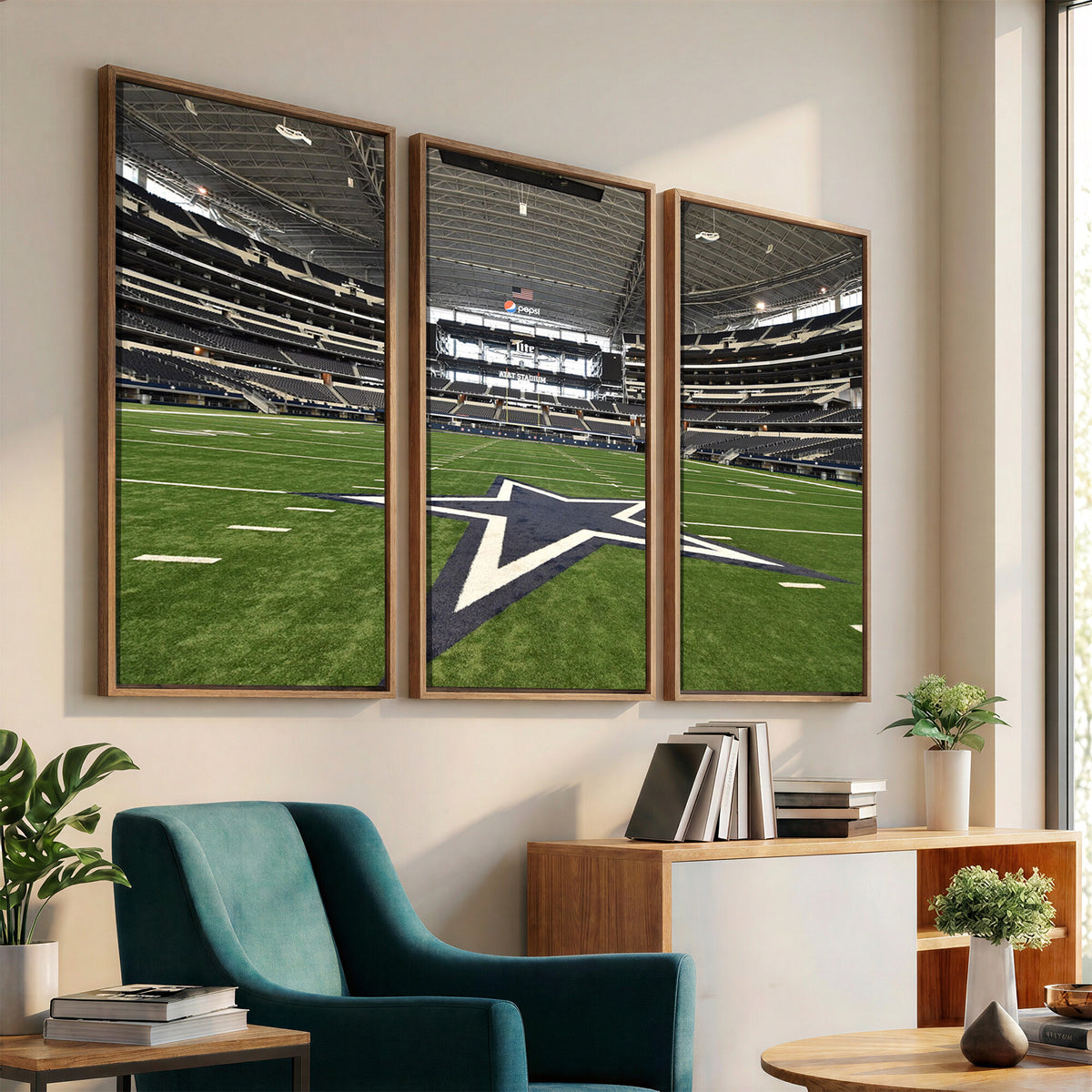 14834-MGV-CV-36X24 - Dallas Cowboys Football Team Print - Arlington AT&T Stadium