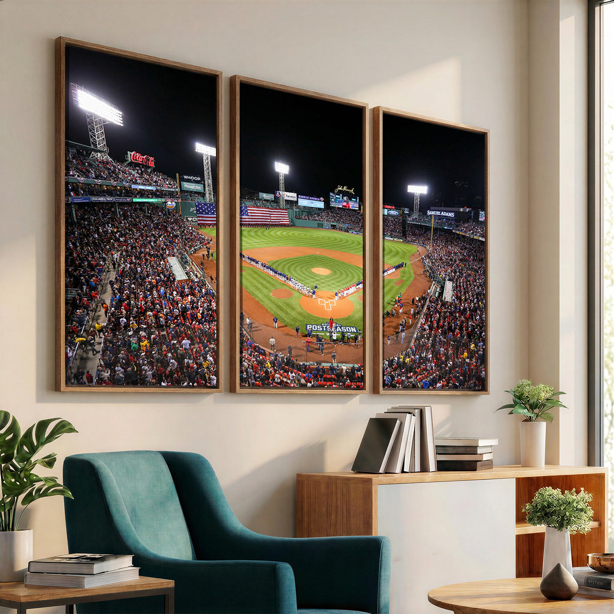 47365-MGV-CV-36X24 - Fenway Park Wall Art Canvas Print | Large Baseball Stadium Canvas for Boston Red Sox Fans