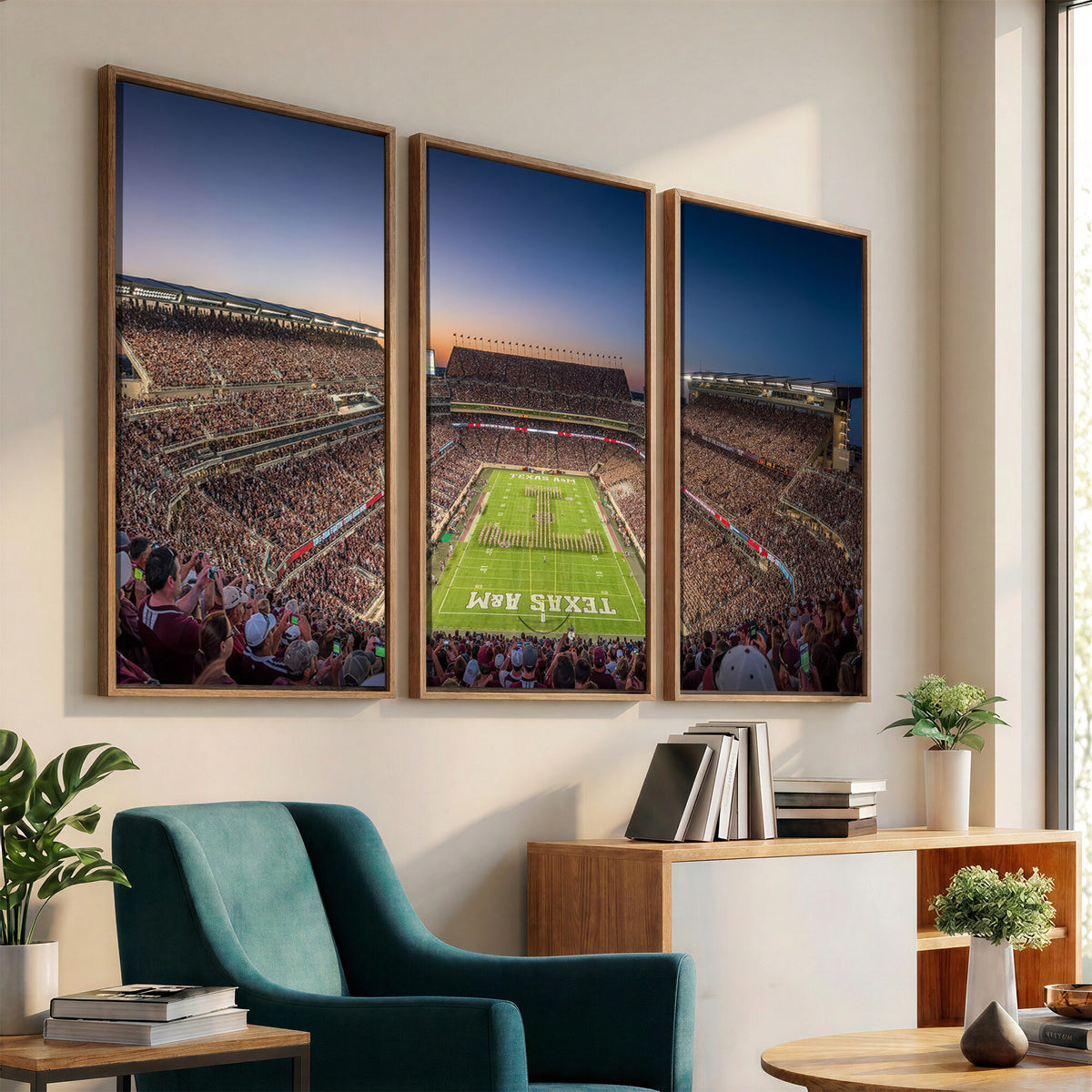 17421-MGV-CV-36X24 - Kyle Field Wall Art Print | Large Texas A&M Aggies Football Canvas Print for Sports Enthusiasts |