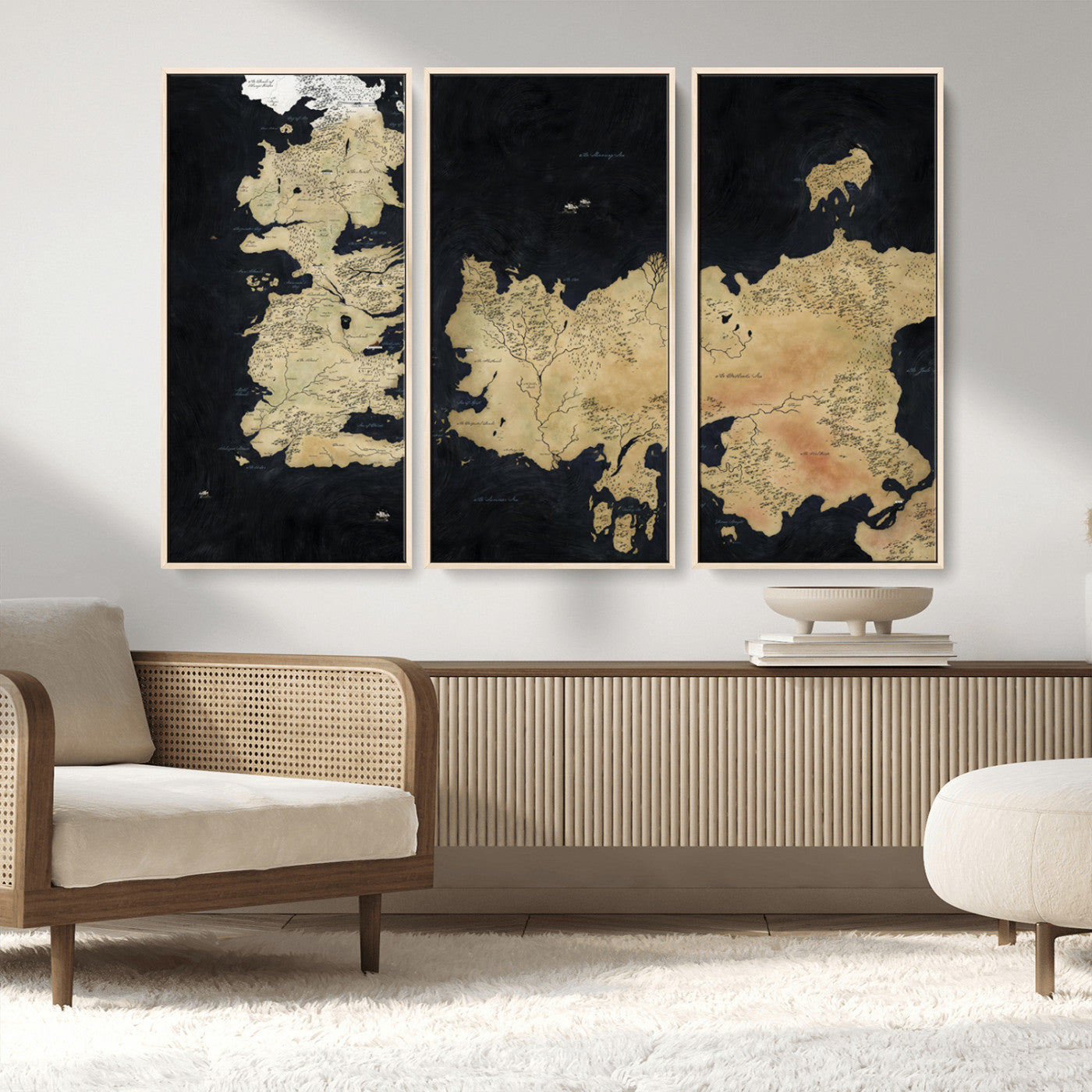 MGV-FC-48X32-3P - Push Pin World Map Canvas Print – Framed Wall Art for Couples to Track Their Travels – Anniversary