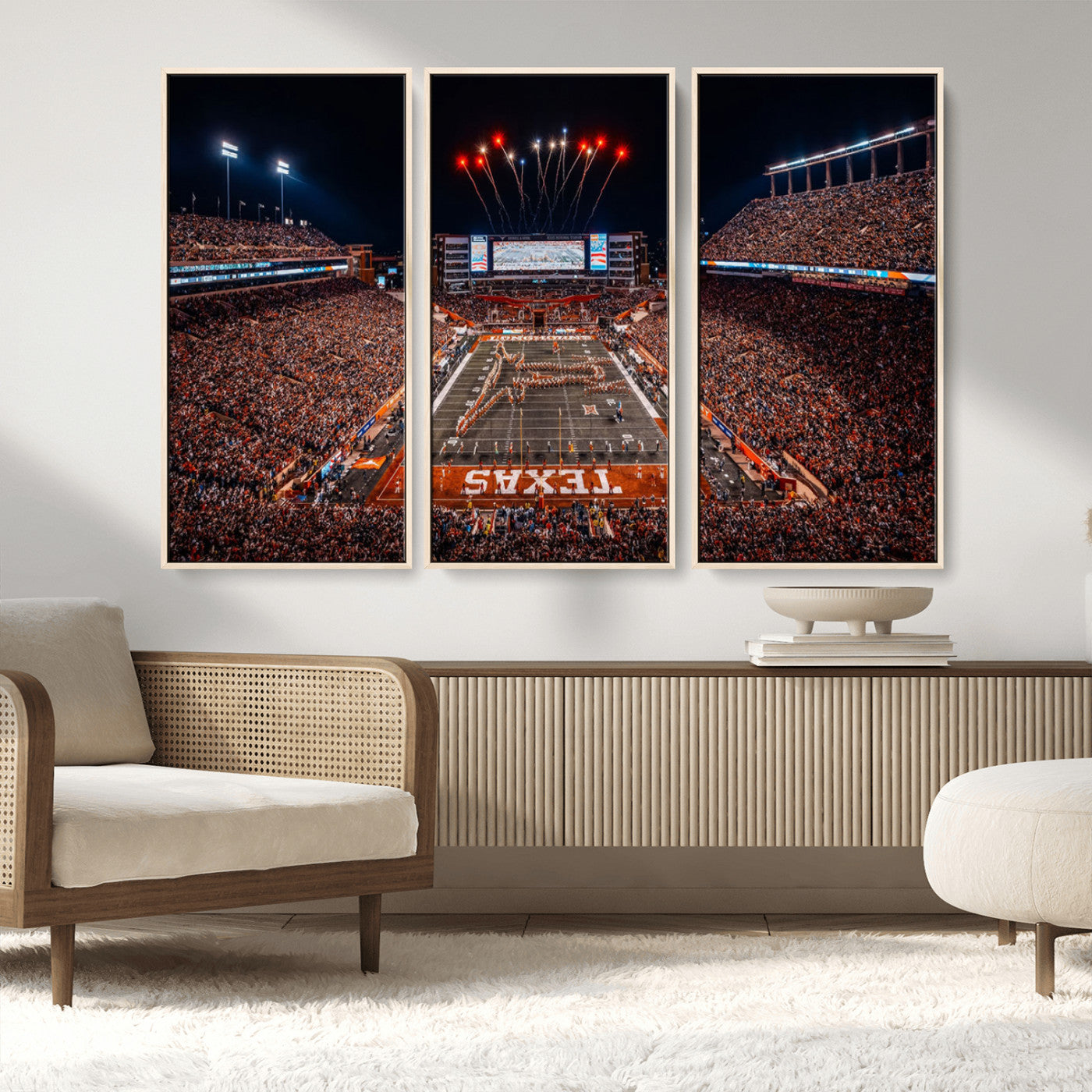 MGV-FC-48X32-3P - Texas Memorial Stadium Wall Art Canvas Print