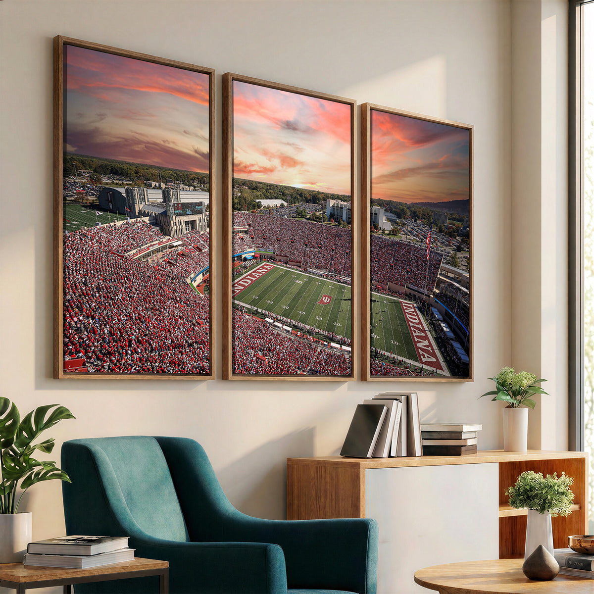 51135-MGV-CV-36X24 - Indiana Memorial Stadium Wall Art Canvas Print