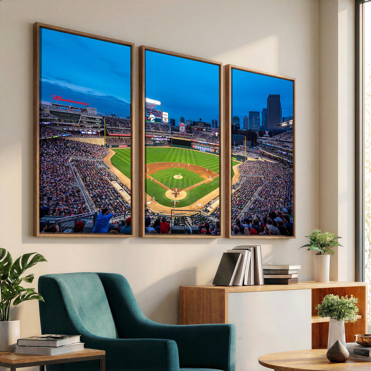 77273035-MGV-CV-36X24 - Target Field Stadium Wall Art Canvas Print, Minnesota Twins