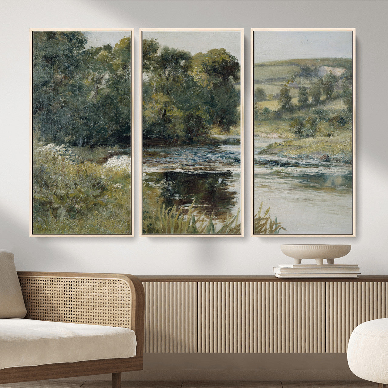 63256010-MGV-CV-36X24 - Edward Mitchell Bannister Streamside Wall Art Canvas Print