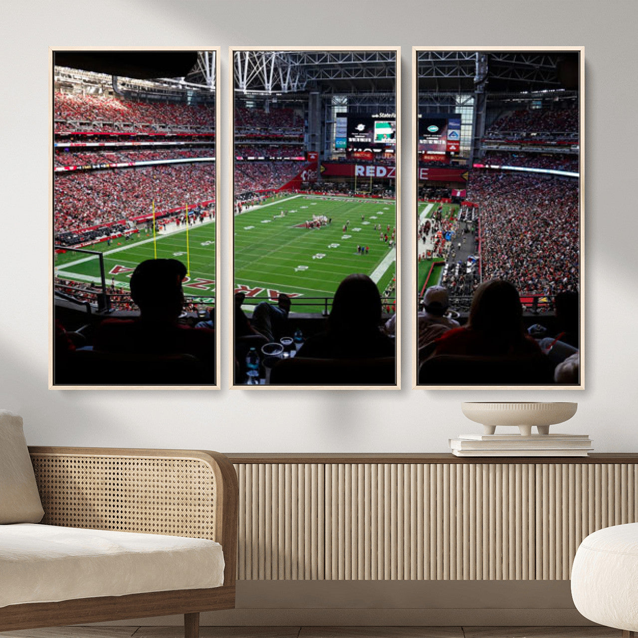 84196298-MGV-CV-36X24 - State Farm Stadium Canvas Wall Art, Arizona Cardinals Football Stadium Print, Glendale NFL Arena Photography Artwork