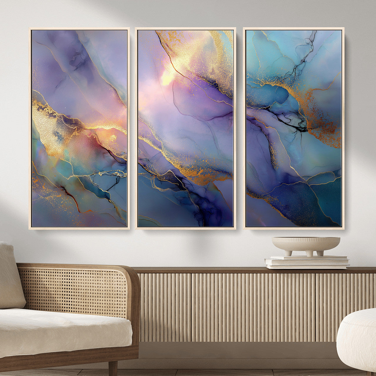 50939878-MGV-CV-36X24 - Colorful Abstract Canvas Wall Art Print, Vibrant Popup Color Art Print