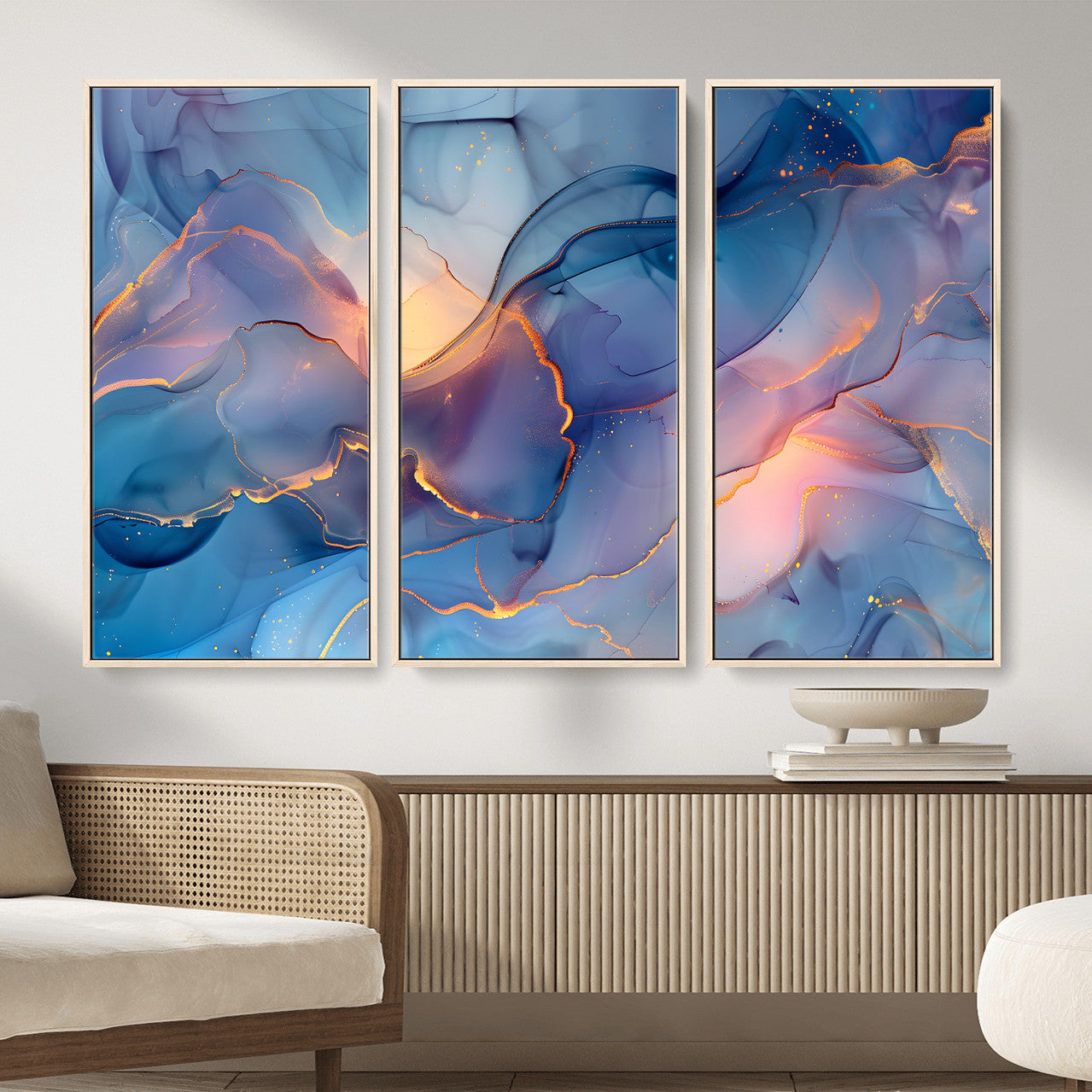 13710509-MGV-CV-36X24 - Colorful Abstract Canvas Wall Art Print, Vibrant Popup Color Art Print