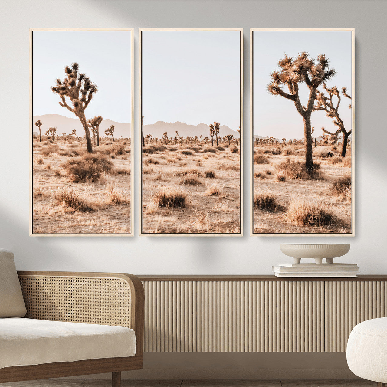 33549408-MGV-CV-36X24 - Joshua Tree Desert Canvas Wall Art Print, Desert Landscape Photography, Boho Southwest Wall Decor, Nature Canvas, Ready to Hang