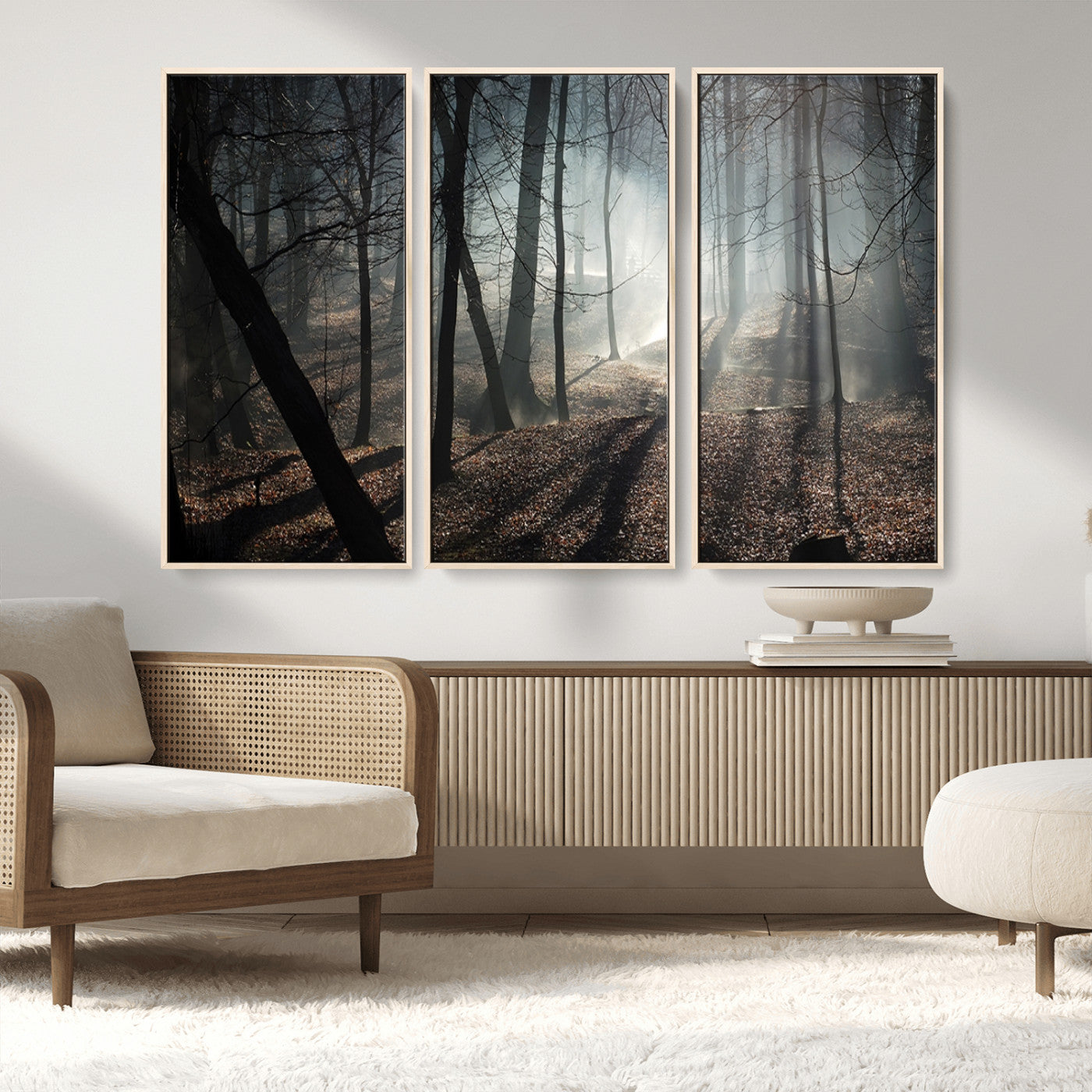 MGV-FC-48X32-3P - Dark Family and Tree Wall Art Canvas Print