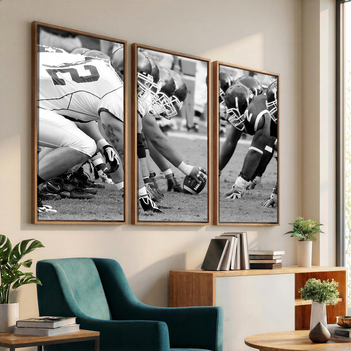 97432-MGV-CV-36X24 - American Football Player Wall Art Canvas Print
