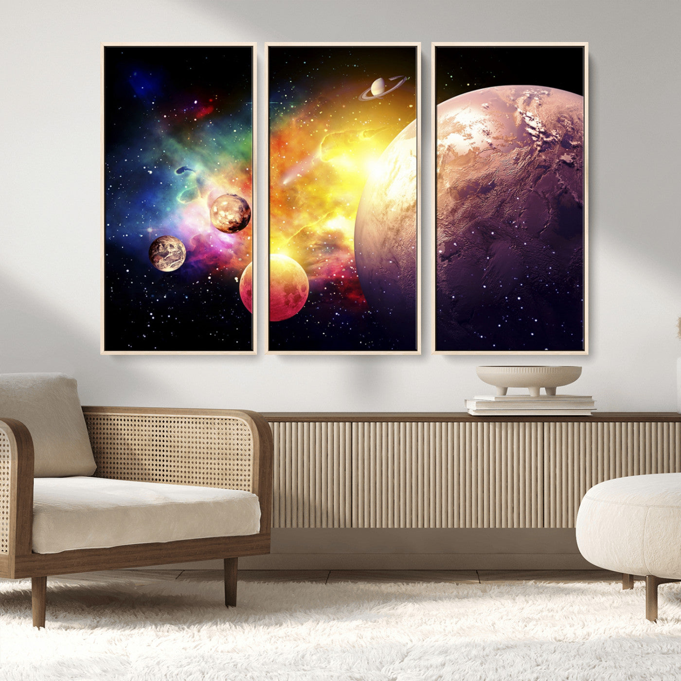 MGV-FC-48X32-3P - Space and Galaxy Canvas Print