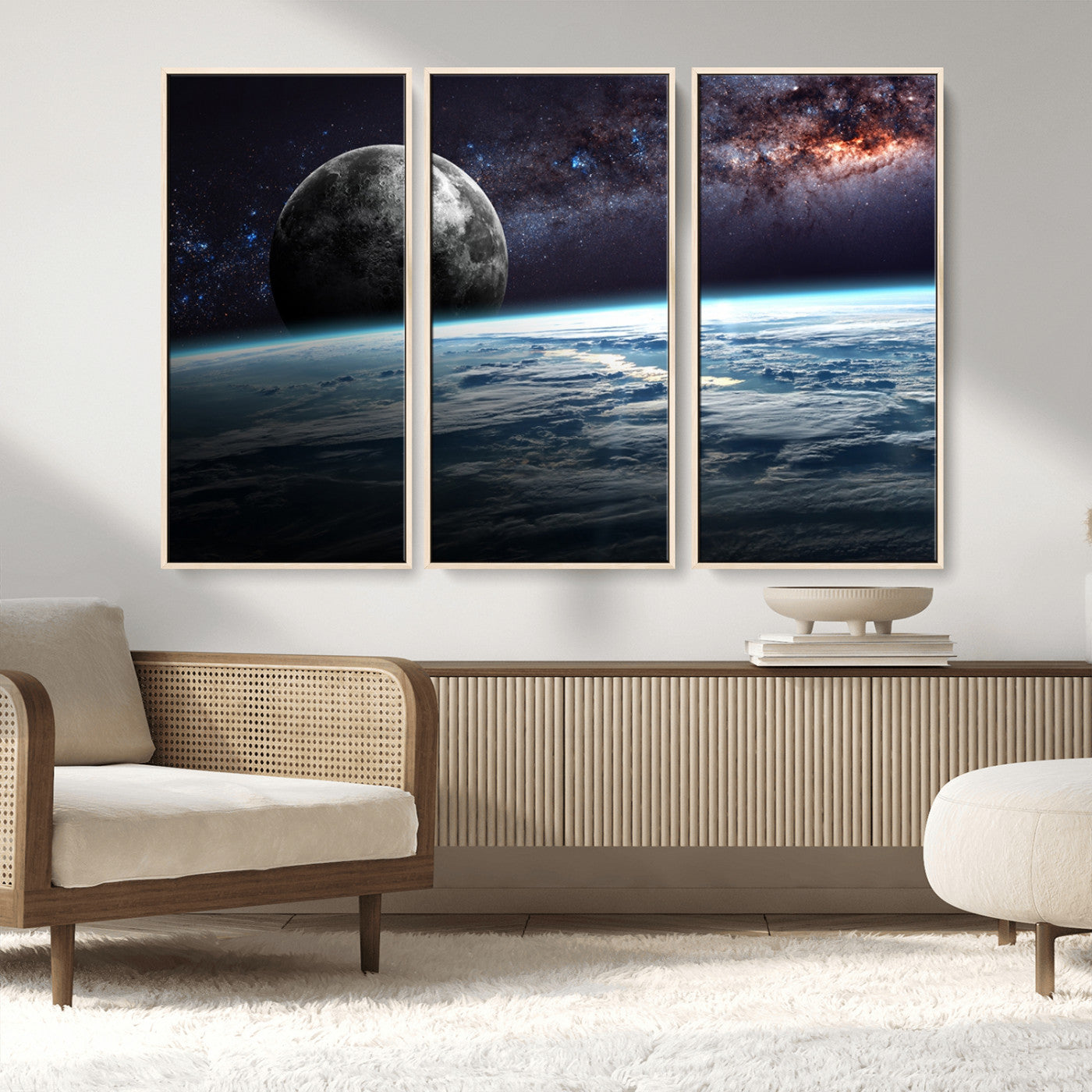 MGV-FC-48X32-3P - Space and Planet Canvas Print