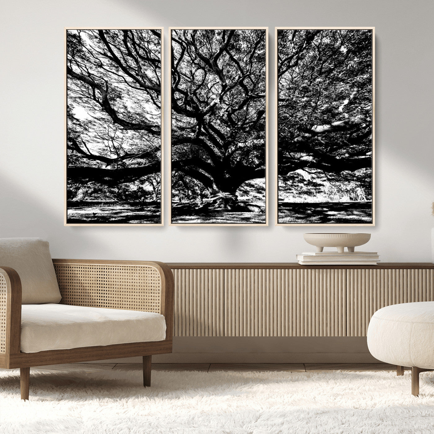 MGV-FC-48X32-3P - Mighty Angel Oak Wall Art | Angel Oak Tree Art Print