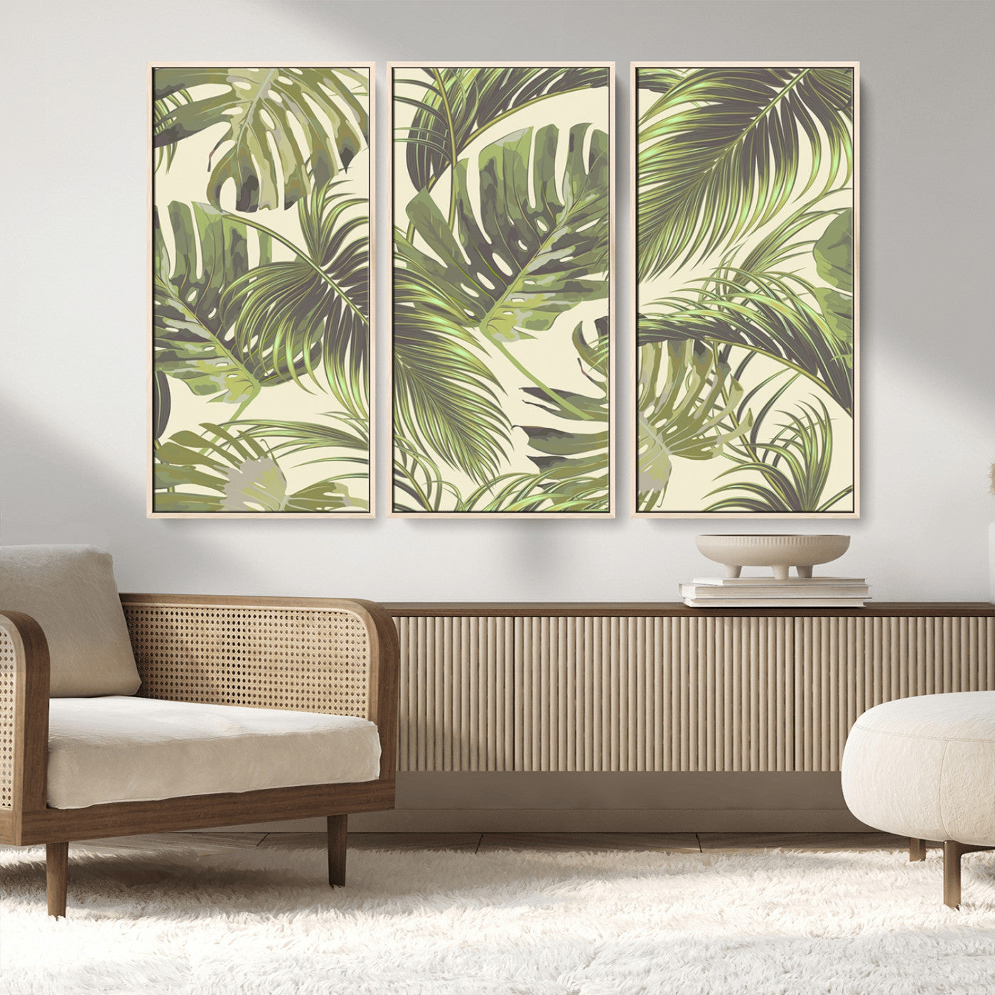MGV-FC-48X32-3P - Palm Leaves Canvas Print