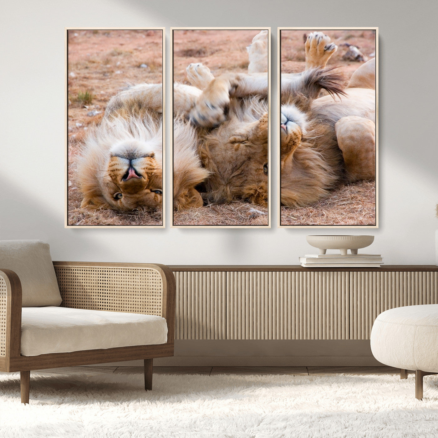 MGV-FC-48X32-3P - Animal Wall Art Lion Canvas Print