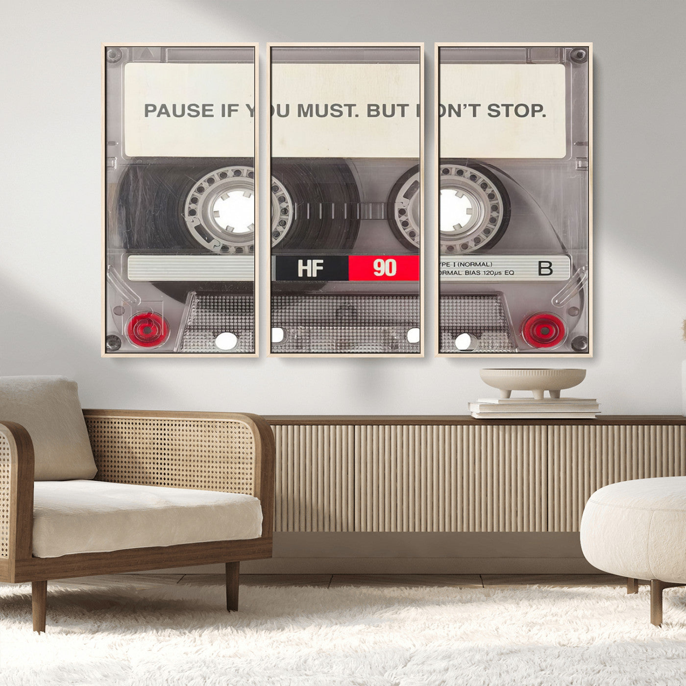 MGV-FC-48X32-3P - Music Cassette Iconic Wall Art Canvas Print