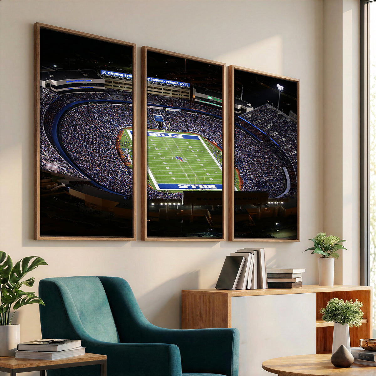 19030-MGV-CV-36X24 - Buffalo Bills NFL Football Team Print, Highmark Stadium