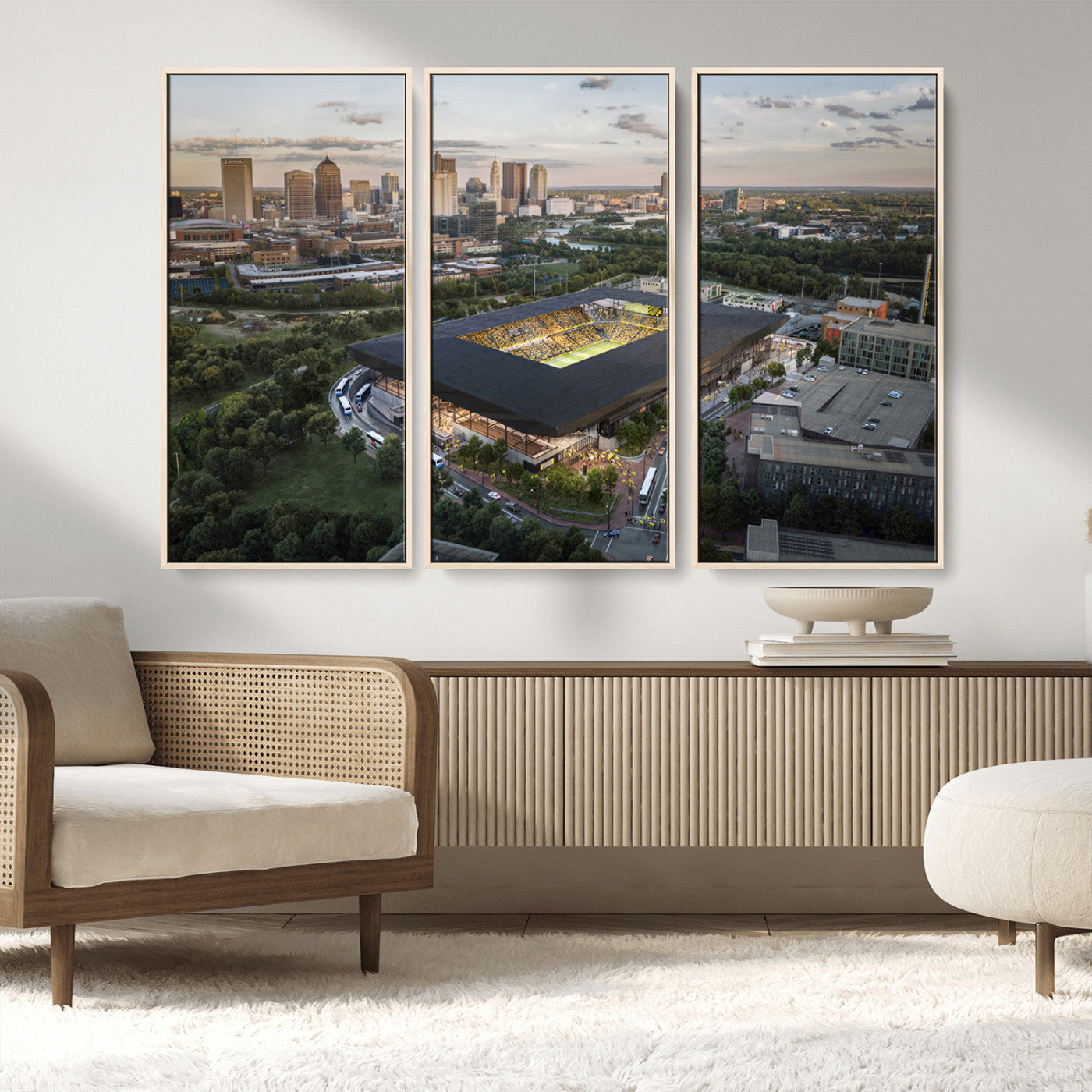 MGV-FC-48X32-3P - Columbus Crew Soccer Team Print - Columbus Crew Stadium Wall Art, Columbus Crew Soccer Wall Art