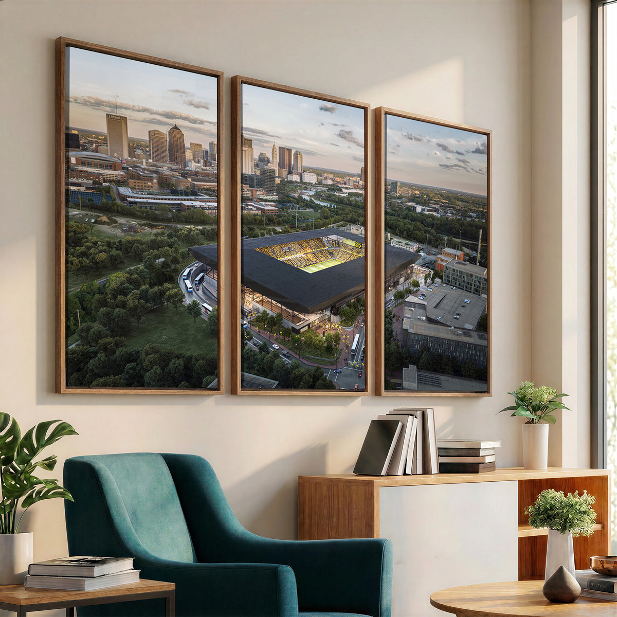 90971-MGV-CV-36X24 - Columbus Crew Soccer Team Print - Columbus Crew Stadium Wall Art, Columbus Crew Soccer Wall Art
