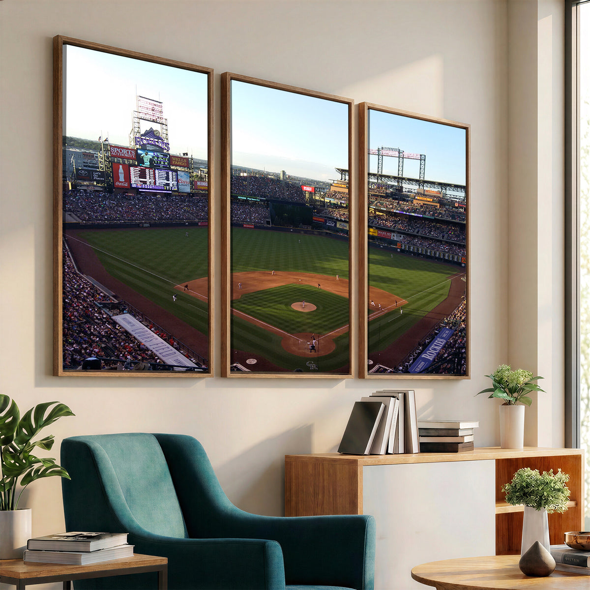 21638-MGV-CV-36X24 - Colorado Rockies Coors Field Wall Art Canvas Print, MLB Baseball Stadium