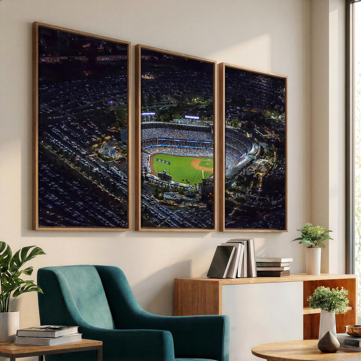 20932-MGV-CV-36X24 - Los Angeles Dodgers Dodger Stadium Wall Art Canvas Print