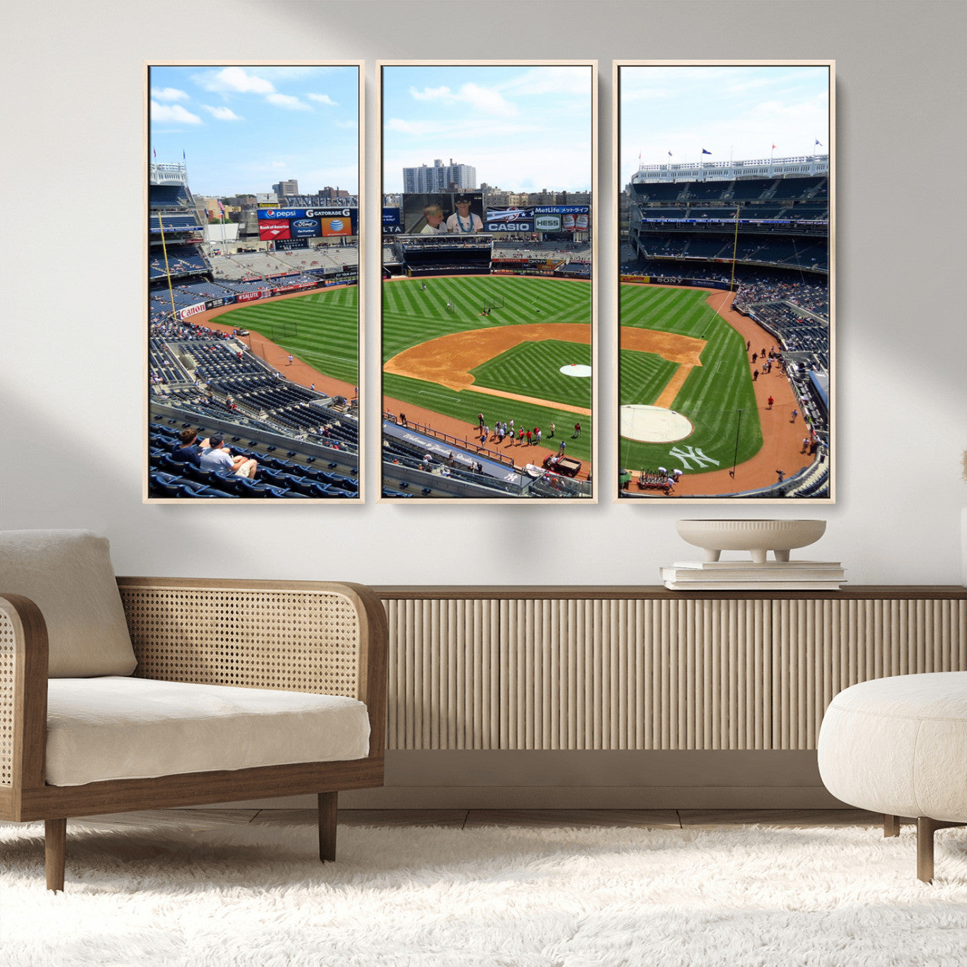 MGV-FC-48X32-3P - Buffalo Bills Stadium Wall Art - Buffalo Bills Decor- NFL Fans Gift, Perfect Sports Decor for Living