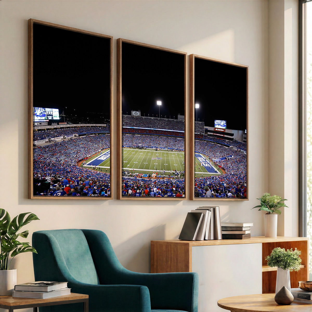59036-MGV-CV-36X24 - Buffalo Bills Wall Art, Buffalo Bills Stadium Canvas Print for Sports Decor