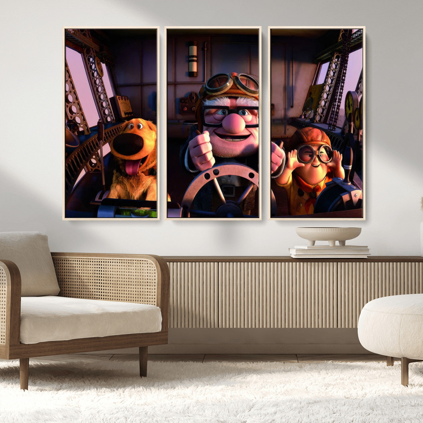MGV-FC-48X32-3P - Carl Russel And Dog, Movie Up Poster, Movie Up Wall Art, Movie Up Poster Print, Carl