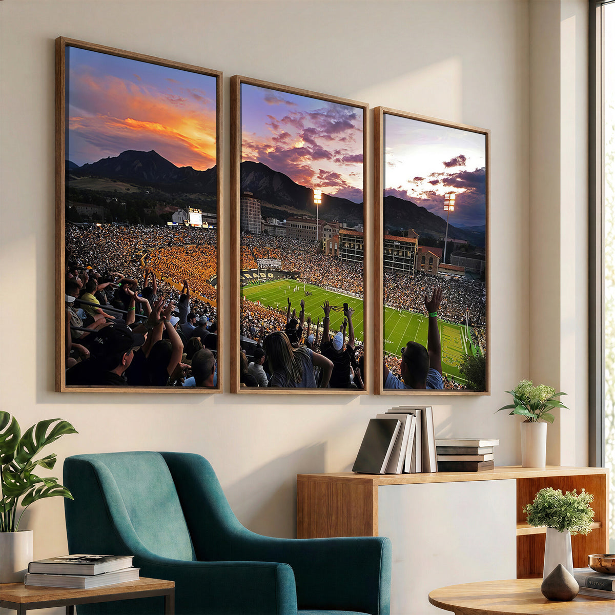 52579-MGV-CV-36X24 - Folsom Field, University of Colorado Buffaloes Football, Framed and Ready to Hang
