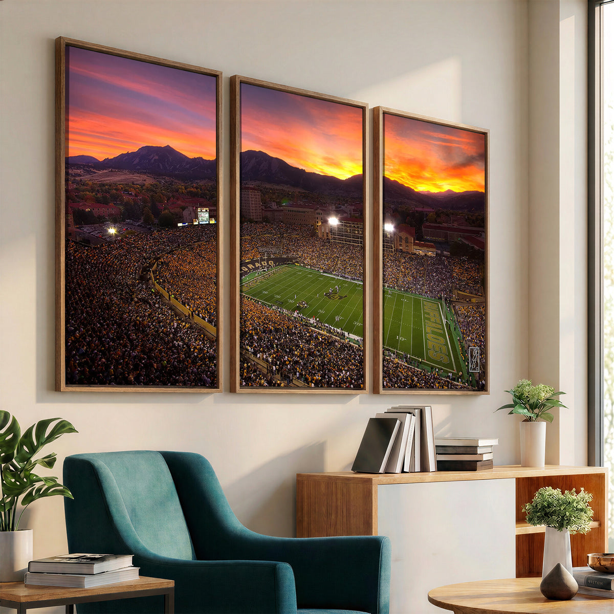 84649-MGV-CV-36X24 - Folsom Field, University of Colorado Buffaloes Football, Extra Large Game Room Wall Decor