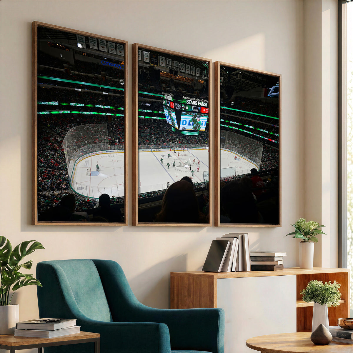 13876-MGV-CV-36X24 - American Airlines Center Dallas Stars Wall Art Canvas Print