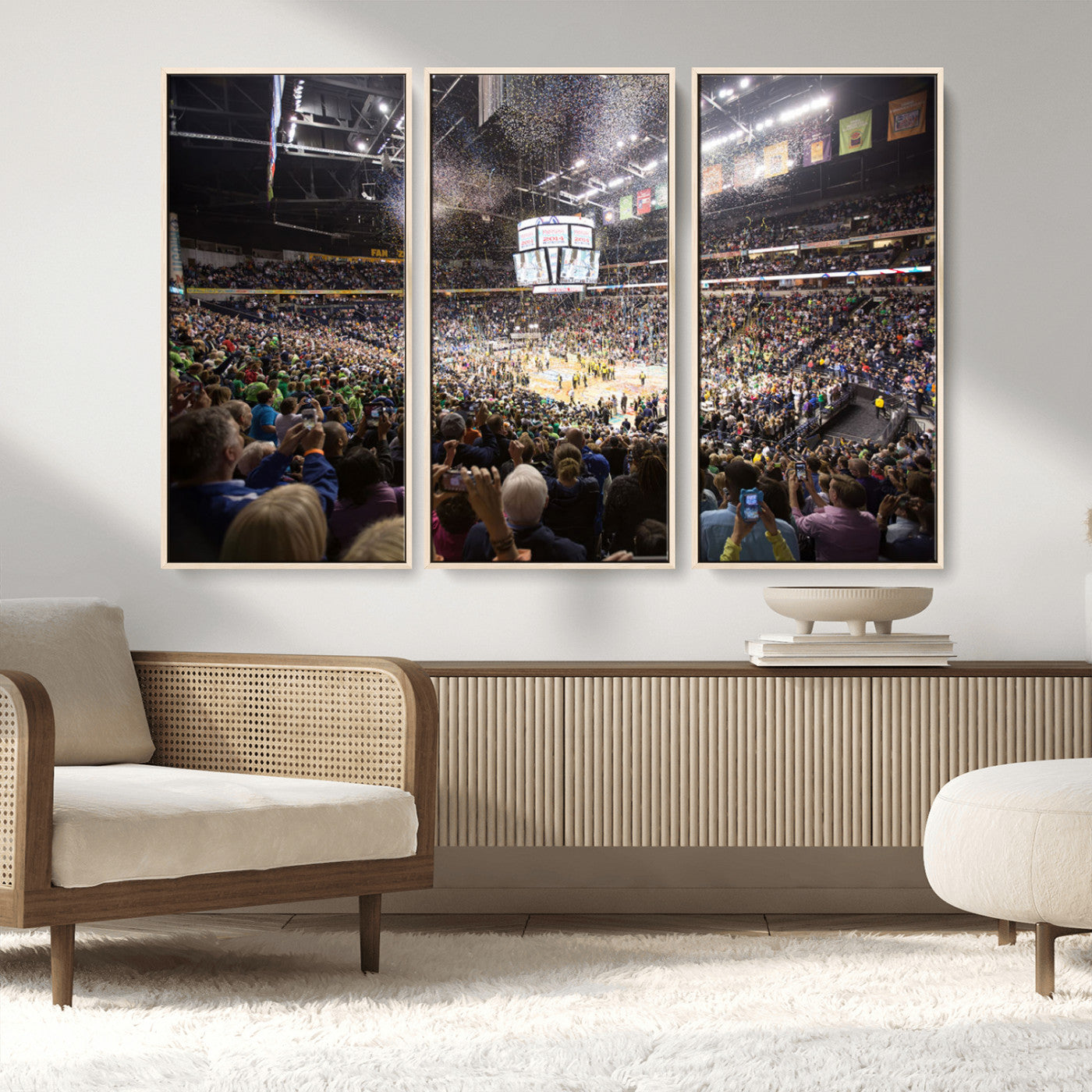 MGV-FC-48X32-3P - Bridgestone Arena Wall Art Canvas | Nashville Predators Hockey Team Print | Canvas Print | Ready to