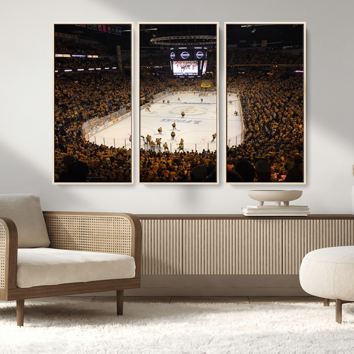 MGV-FC-48X32-3P - Bridgestone Arena - Nashville Predators Hockey Team Print - Nashville Wall Art Canvas Print