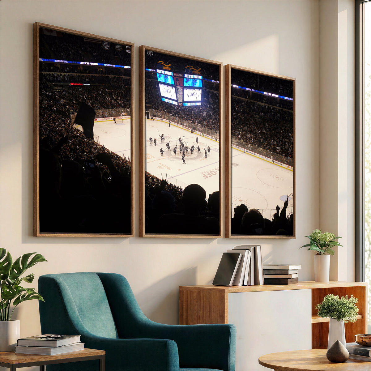 22497-MGV-CV-36X24 - Canada Life Centre Wall Art | Winnipeg Jets Hockey Team Print Canvas | Ready to Hang | Winnipeg Wall