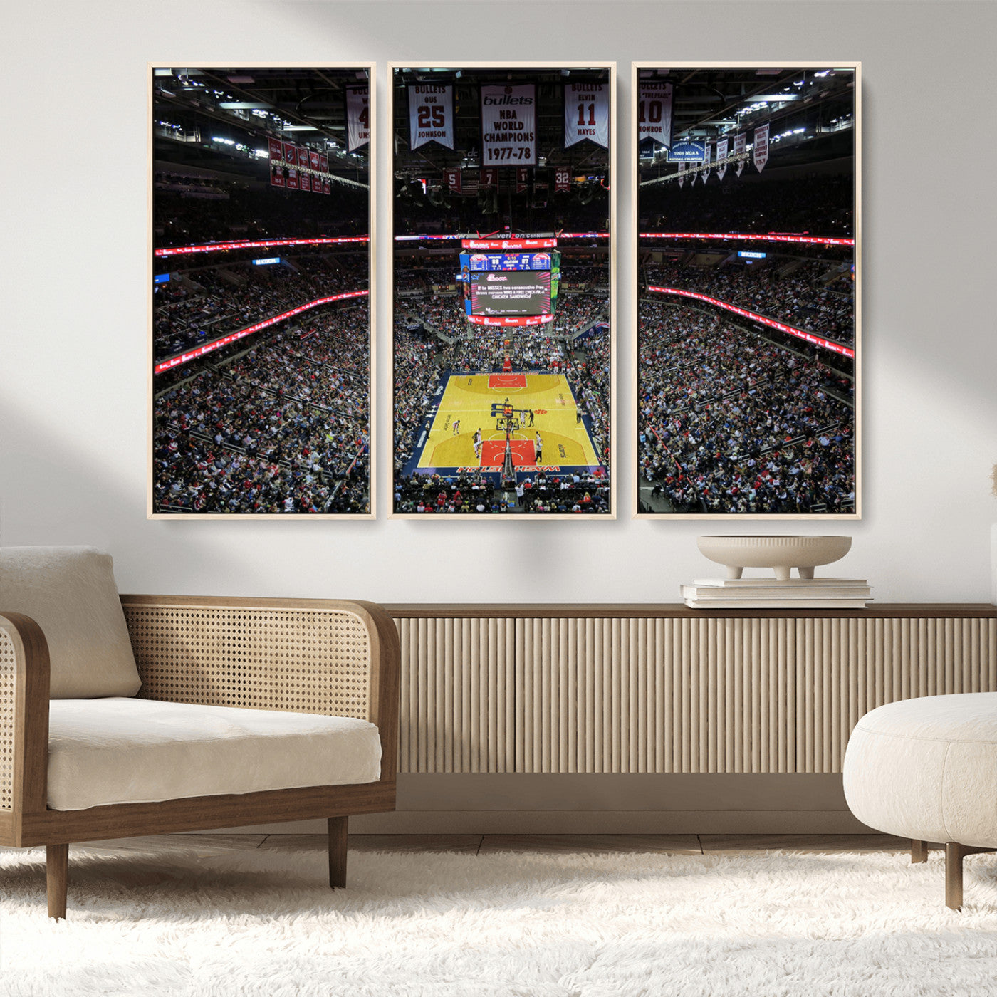 MGV-FC-48X32-3P - Capital One Arena Stadium Wall Art | Canvas Print | Ready to Hang | Washington D.C. Sports Decor