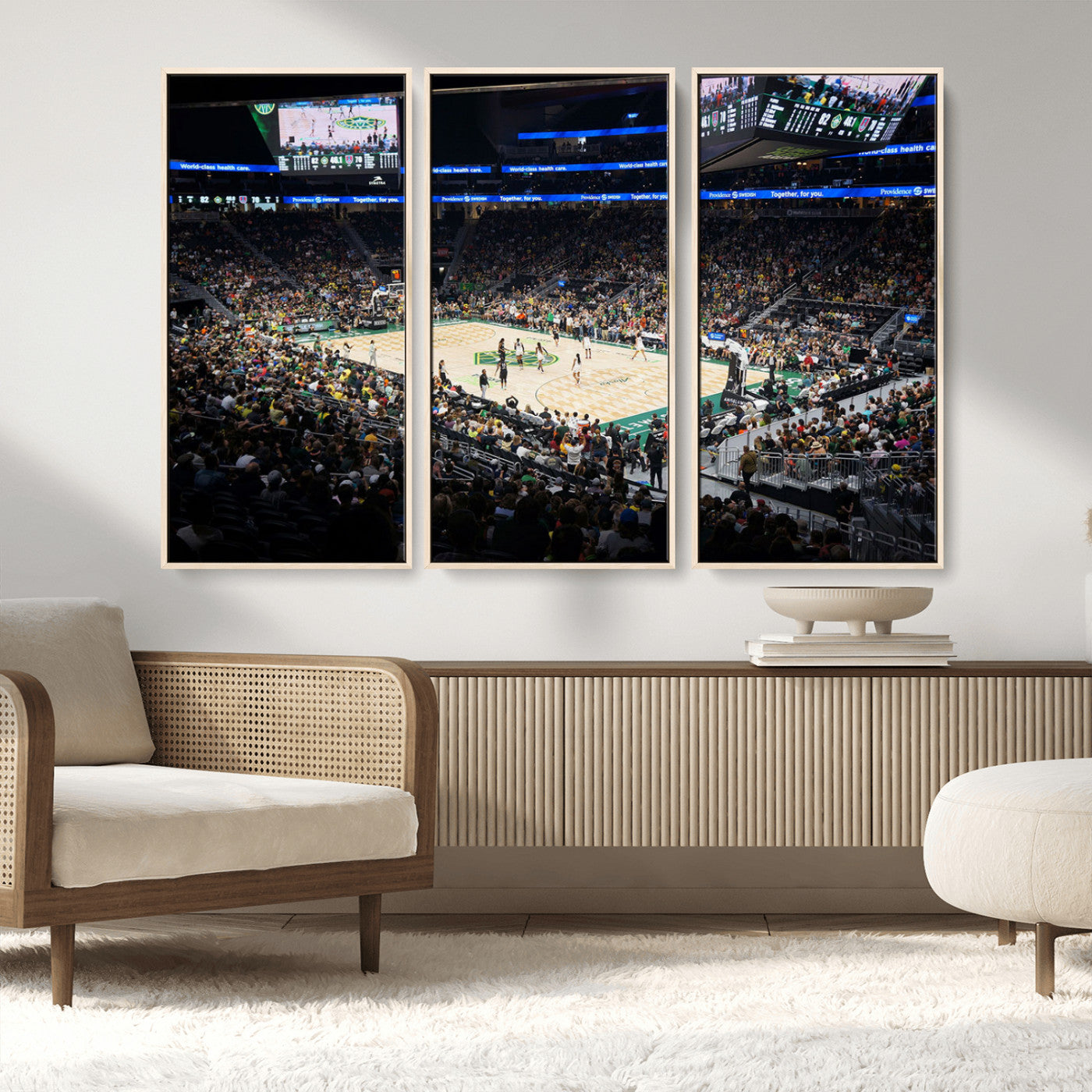 MGV-FC-48X32-3P - Climate Pledge Arena | Washington Seattle Kraken Hockey Stadium Wall Art | Canvas Print | Ready to