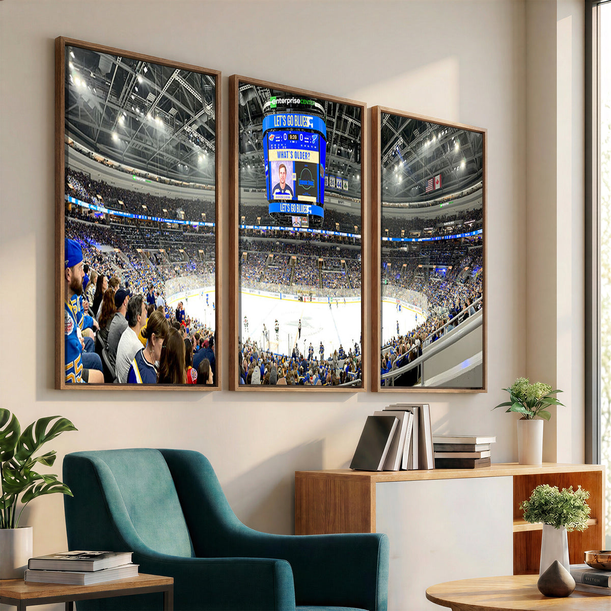 55708-MGV-CV-36X24 - Enterprise Center, Missouri St. Louis Blues Ice Hockey