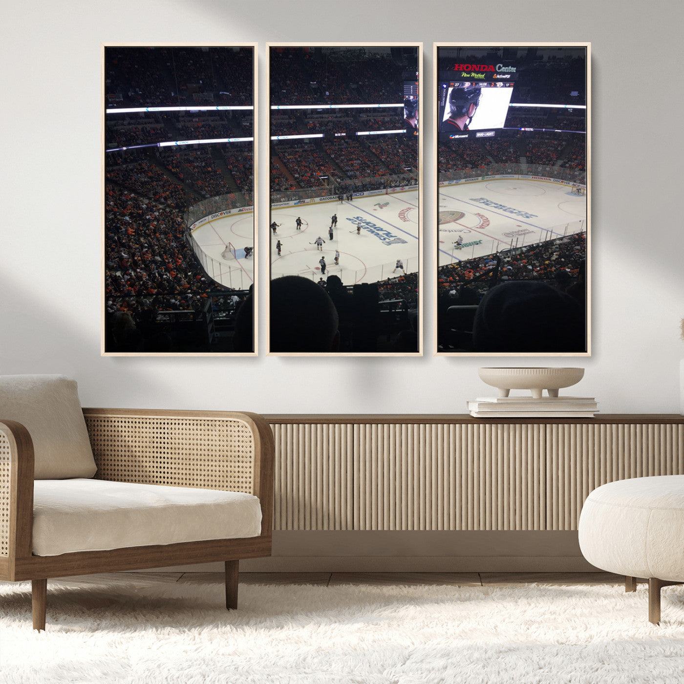 MGV-FC-48X32-3P - Honda Center California Anaheim Ducks Hockey Stadium Wall Art, Honda Center California Stadium Wall