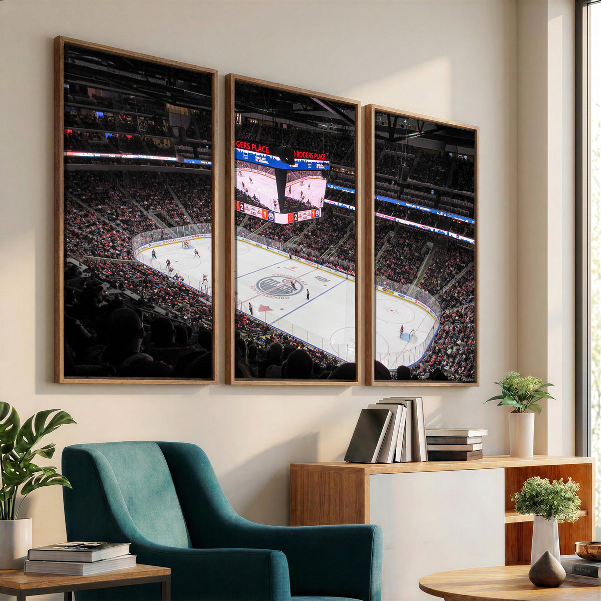 71180-MGV-CV-36X24 - Rogers Place Edmonton Oilers Ice Hockey Stadium Wall Art