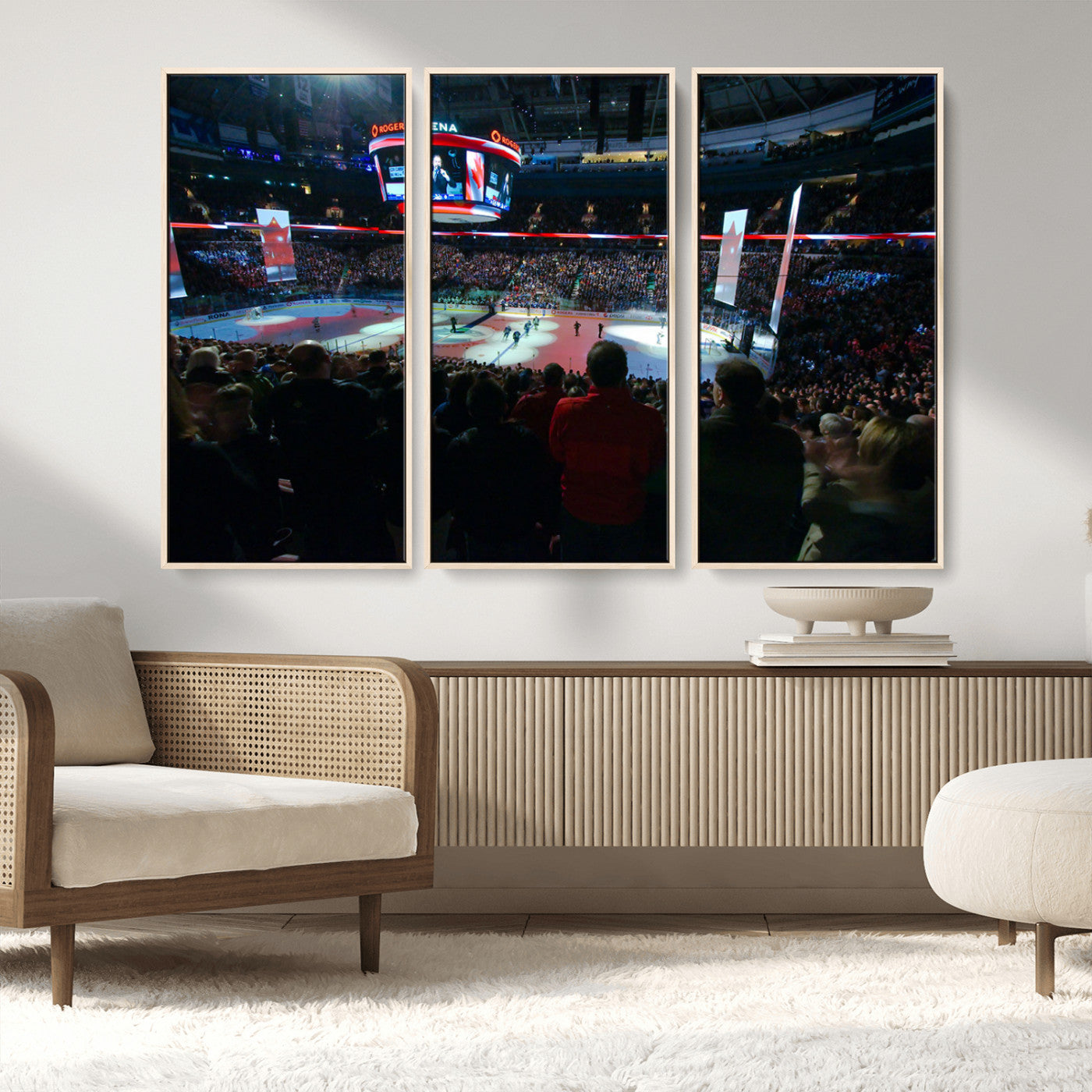 MGV-FC-48X32-3P - Rogers Arena Vancouver Canucks Ice Hockey Stadium Wall Art, Vancouver Canucks Ice Hockey Print