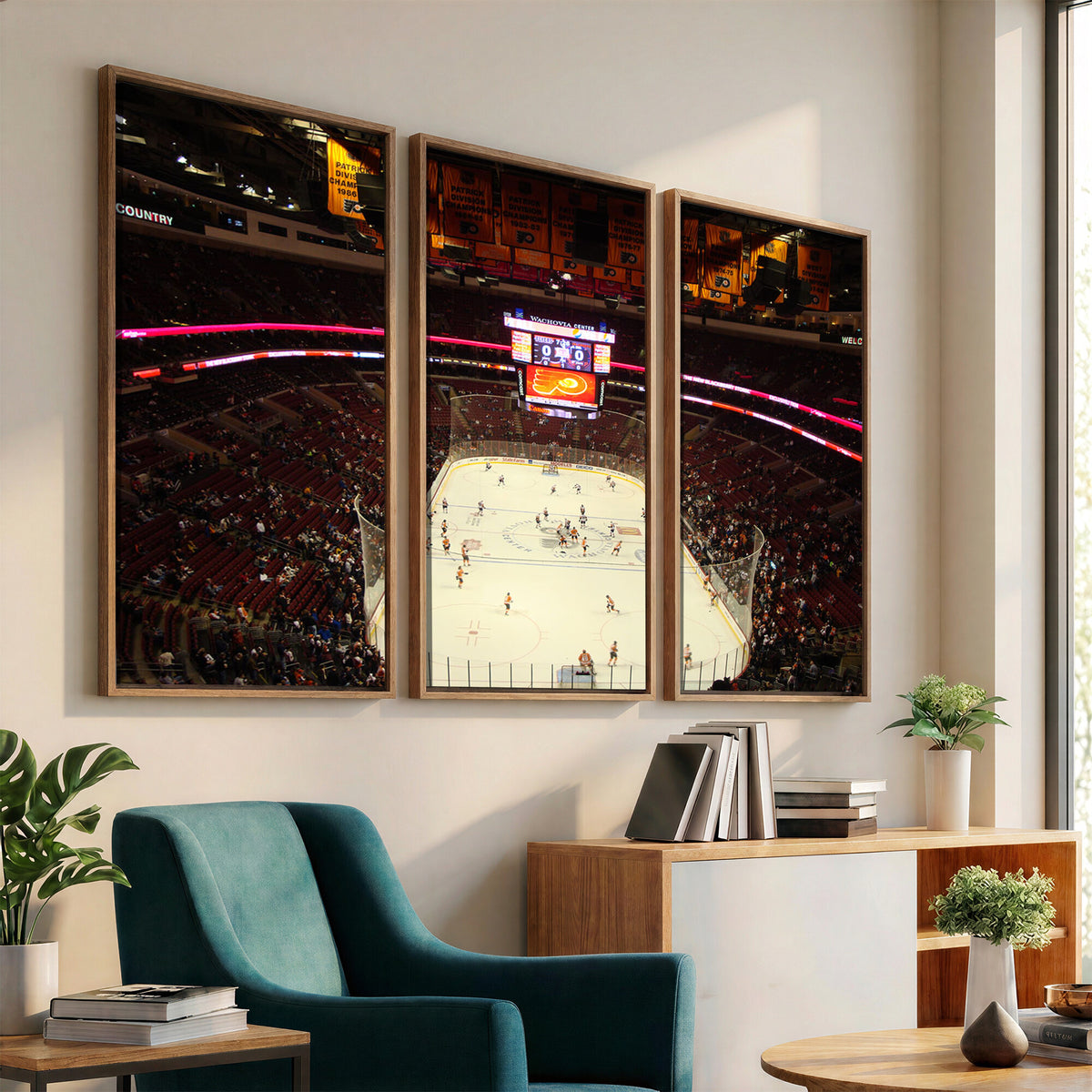 98213-MGV-CV-36X24 - Wachovia Center Prior to Flyers Game Ice Hockey Stadium